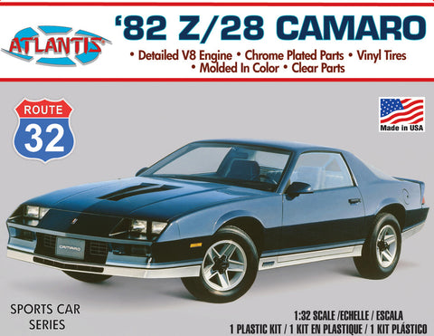 1/32 1982 Chevy Camaro Route 32 Plastic Model Kit, Skill Level 2