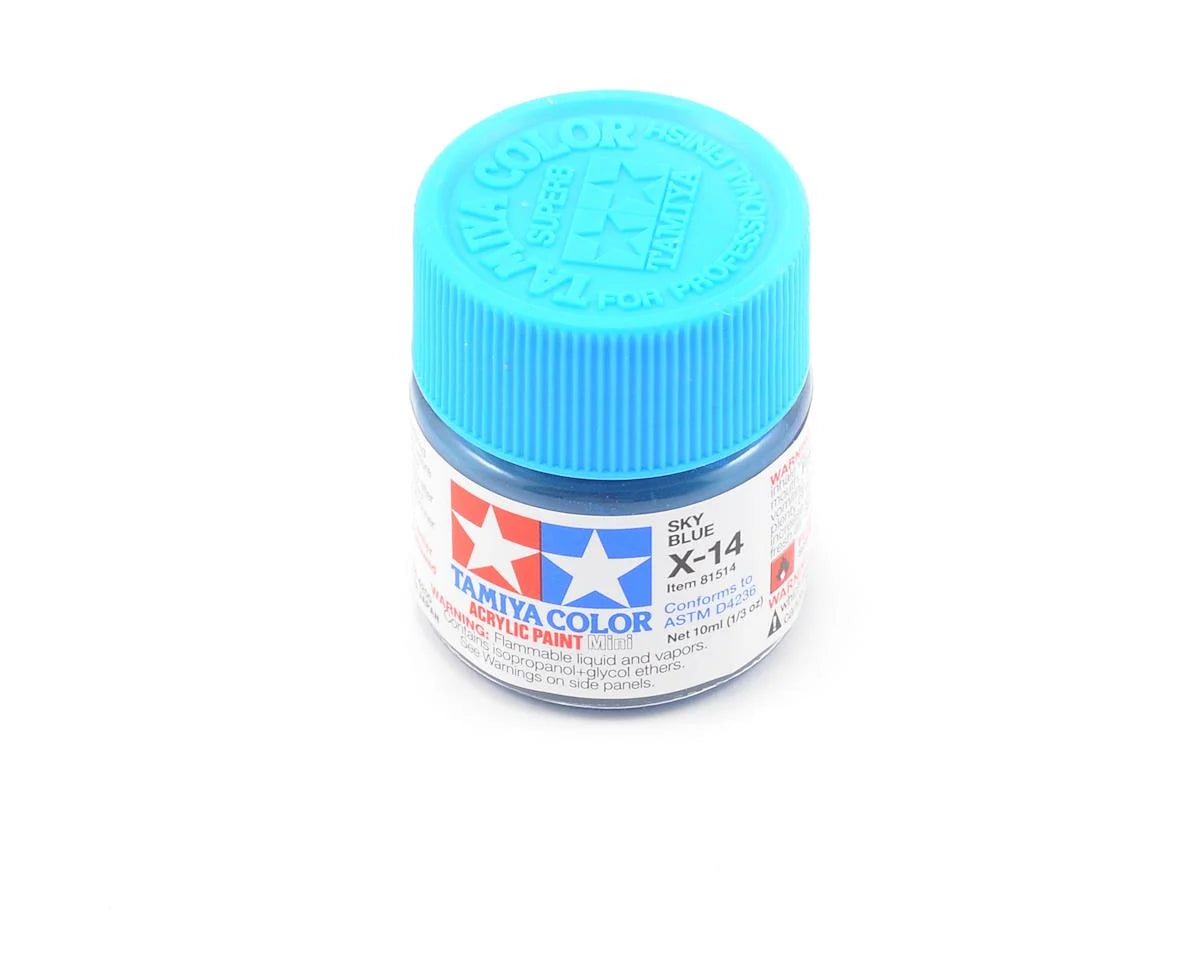 Tamiya X-14 Sky Blue Acrylic Paint (10ml)