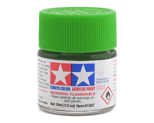 Tamiya X-25 Clear Green Acrylic Paint (10ml)