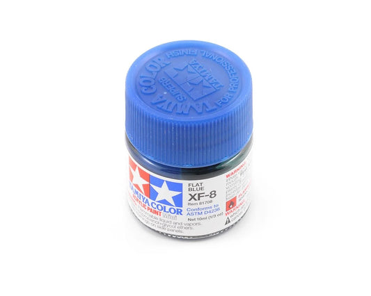 Tamiya XF-8 Flat Blue Acrylic Paint (10ml)