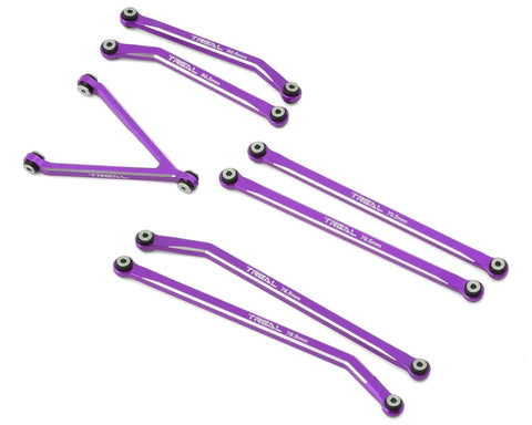 Treal Hobby Axial SCX24 Aluminum High Clearance Link Set (Purple) (7) (Gladiator)