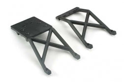 Skid plates, front & rear (black)