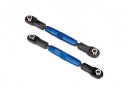 Camber links, rear (TUBES blue-anodized, 7075-T6 aluminum, stronger than titanium) (73mm) (2)/ rod ends (4)/ aluminum wrench (1) (#2579 3x15 BCS (4) required for installation)