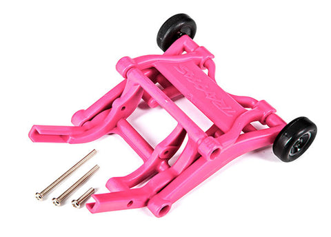 Wheelie bar, assembled (pink) (fits Slash, Stampede®, Rustler®, Bandit series)