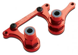 Steering bellcranks, drag link (red-anodized 6061-T6 aluminum)/ 5x8mm ball bearings (4)/ hardware (assembled)