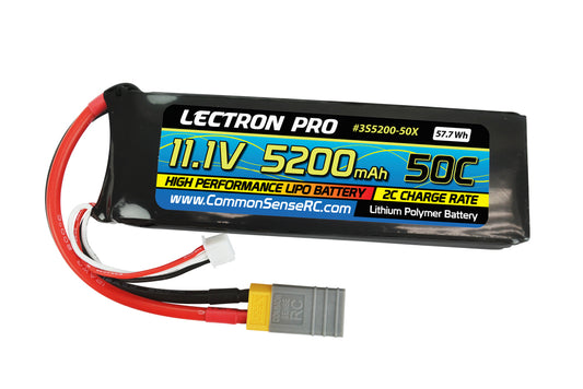 Batterie Lipo 11.1v ( 3s ) 6400 mAh 25C avec adaptateur Traxxas