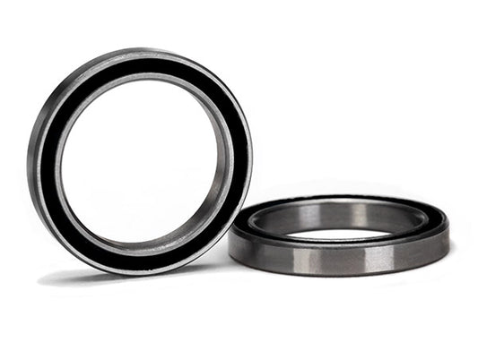 Ball bearing, black rubber sealed (20x27x4mm) (2)