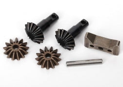 Gear set, differential (output gears (2)/ spider gears (2)/ spider gear shaft, carrier support)