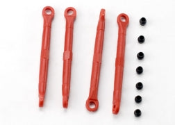 Toe link, front & rear (molded composite) (red) (4)/ hollow balls (8)