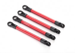 Push rods, aluminum (red-anodized) (4) (assembled with rod ends)