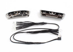 LED lights, light harness (4 clear, 4 red)/ bumpers, front & rear/ wire ties (3) (requires power supply #7286A)