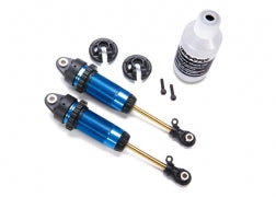 Traxxas Shocks, GTR xx-long blue-anodized, PTFE-coated bodies with TiN shafts (fully assembled, without springs) (2)