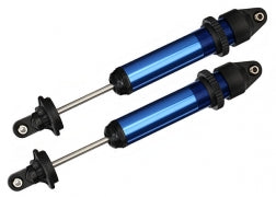 Shocks, GTX, aluminum (blue-anodized) (fully assembled w/o springs) (2)