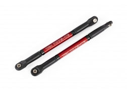 Push rods, aluminum (red-anodized), heavy duty (2) (assembled with rod ends and threaded inserts)