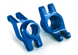 Carriers, stub axle (blue-anodized 6061-T6 aluminum) (rear) (2)