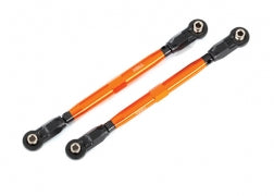 Toe links, front (TUBES orange-anodized, 6061-T6 aluminum) (2) (for use with #8995 WideMaxx® suspension kit)