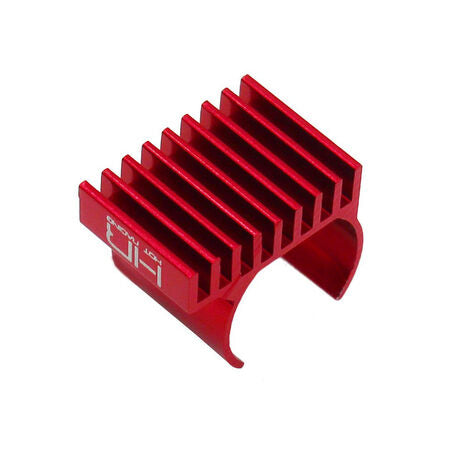 HOT RACING 9-Fin 030 Motor Heatsink, Red: SCX24