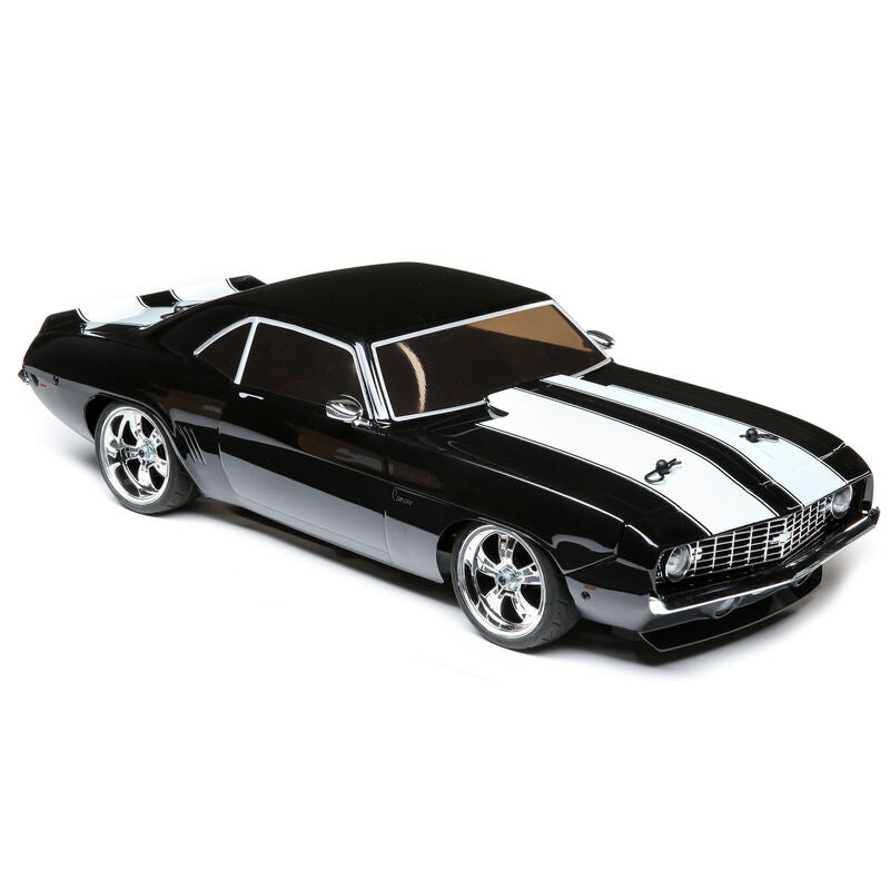 Losi 1/10 1969 Chevy Camaro V100 AWD Brushed RTR, Black