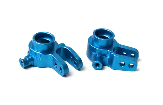 Racers Edge Slash 4WD Aluminum Front Steering Knuckles (pair)-Blue